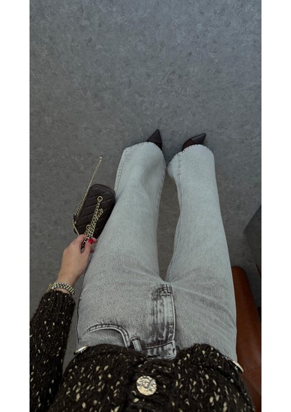 Kahve Tintli Duman Rengi Jean