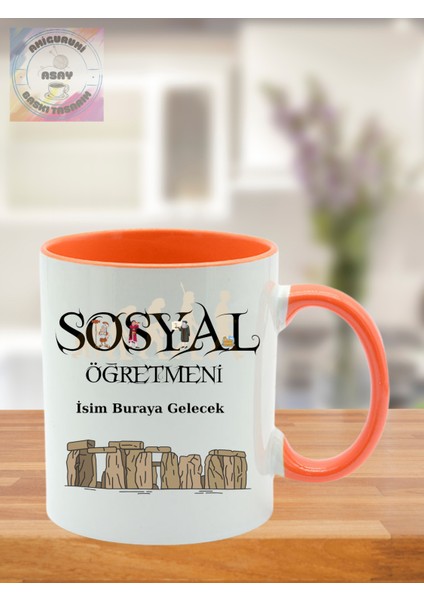 Sosyal Öğretmeni Öğretmenler Günü Kişiye Özel Kupa Bardak fiyatları