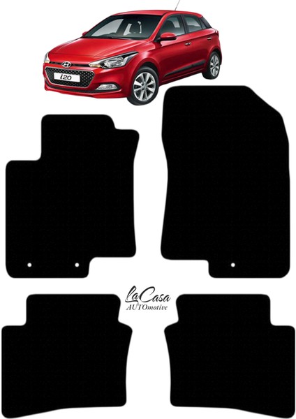 Hyundai I20 Serisi Uyumlu Lacasa Velur Halı Paspas