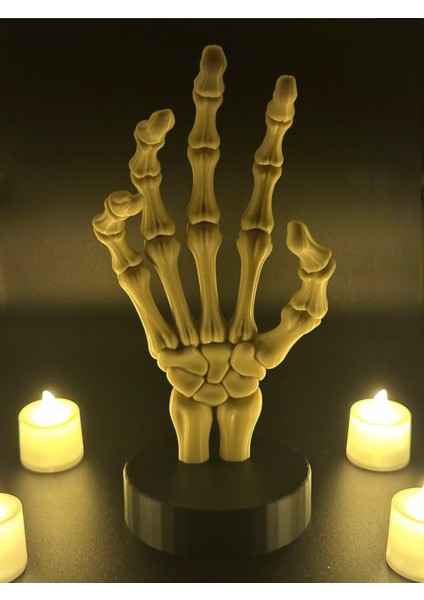 Dekoratif Cadılar Bayramı Iskelet El - Kemikli Halloween Aksesuar