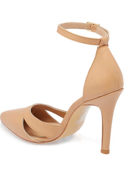 Bej Hakiki Deri Kadın Stiletto - K24I1AY67289-S2S