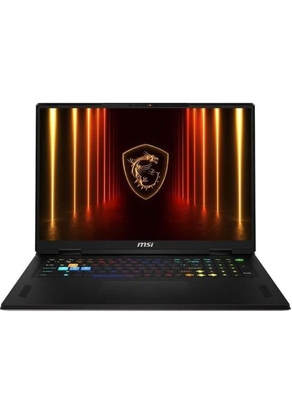 Msı 18" Qhd Vector 18 Hx Aı A2XWIG-667TR Ultra 9 275HX-96GB Ddr5 RAM-16GB RTX5080-1TB NVME-W11H 240HZ