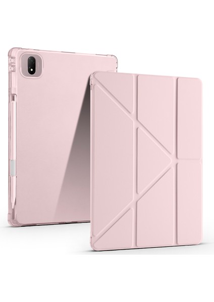 Honor Pad Gt Pro Uyumlu Kılıf Üçe Katlanan Kalem Bölmeli Standlı Tablet Kılıfı Uyandırma Özellikli