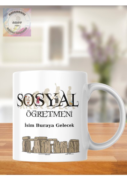 Sosyal Öğretmeni Öğretmenler Günü Kişiye Özel Kupa Bardak fiyatları
