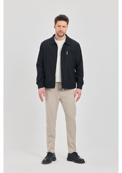 Erkek Siyah Klasik Yaka Mevsimlik Mont&ceket fiyatları