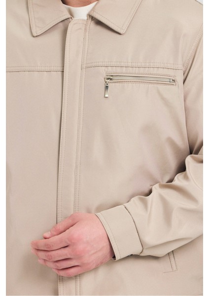 Erkek Taş Klasik Yaka Mevsimlik Mont&ceket