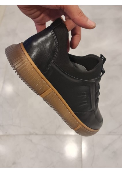 Hakiki Deri Kışlık Ayakkabı Özel Taban