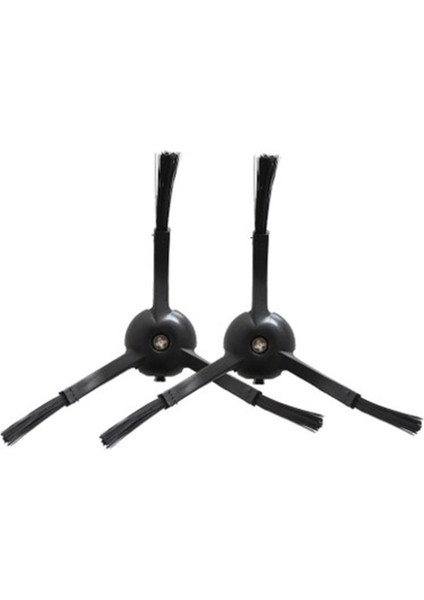 Roborock S7 Max Ultra Uyumlu 2 Adet 3 Kol Siyah Yan Fırça