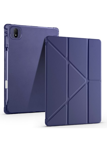 Honor Pad Gt Pro Uyumlu Kılıf Üçe Katlanan Kalem Bölmeli Standlı Tablet Kılıfı Uyandırma Özellikli