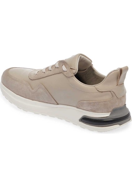 Bej Hakiki Deri Erkek Sneaker - E24I1AY56667-D6P