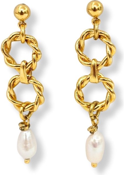Twist Pearl No:1 Altın Kaplama Küpe fiyatları