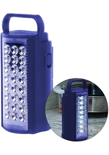 Powermaster PM-21980 24 Ledli Şarjlı Işıldak (6V4A Akülü - Powerbank Özellikli)