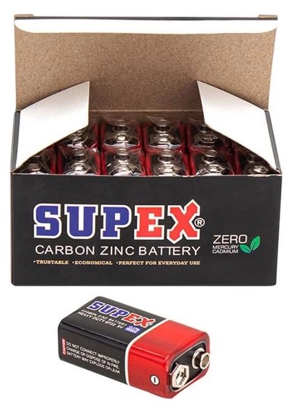 6F22 9 Volt Pil 12 'li Paket