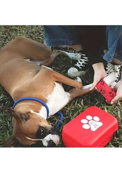 Kedi Köpek Acil Ilk Yardım Seti Pet Ecza Çanta Tıbbi Malzeme Tedavi Yürüyüş Tatil Kamp Çantası fırsatları