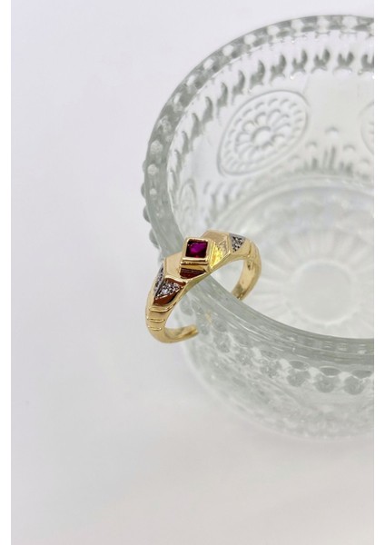 Rosélia No:1 Altın Kaplama Yüzük