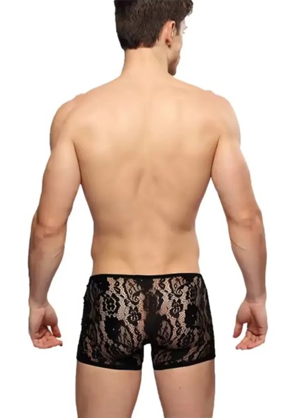 Mulvxbrf BRF02 Dantelli Siyah Erkek Boxer - Erkek Iç Çamaşırı (Mulvix) fiyatları