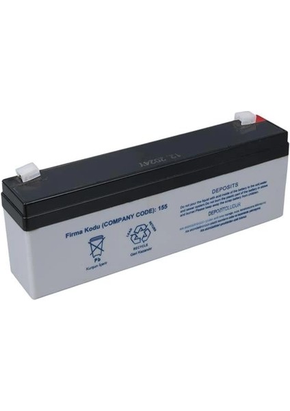 YH-122.3 12 Volt - 2.3 Amper Yatık Uzun Akü (176X61X33 Mm) fiyatları