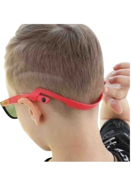 Çocuk Slikon Köşeli Gözlük Askısı Kırmızı modelleri