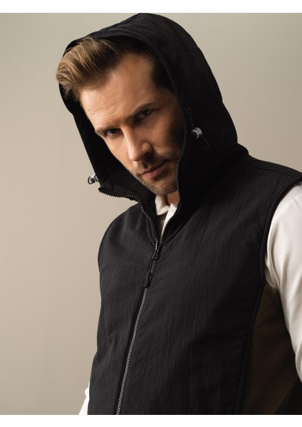 Erkek Haki Regular Fit Polar Yelek