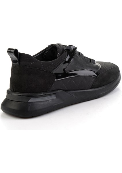 Siyah Siyah Hakiki Deri Erkek Casual Ayakkabı E01798222203 modelleri