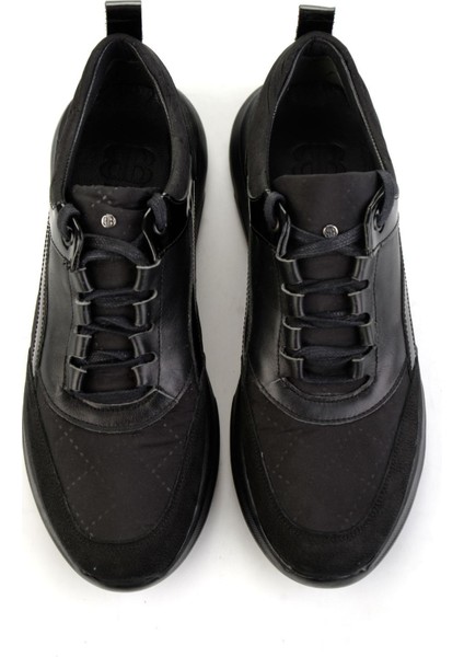 Siyah Siyah Hakiki Deri Erkek Casual Ayakkabı E01798222203 fırsatları