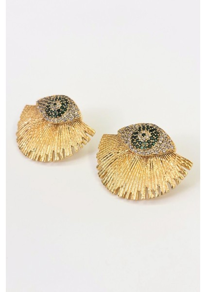 Ancient Spirits No:1 Altın Kaplama Yeşil Küpe fırsatları