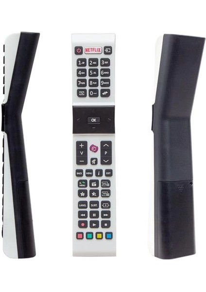 Profilo RCA49130 - Vestel Smart – Sanyo - Jvc Netflix Tuşlu Beyaz Yazısız LCD LED Tv Kumanda
