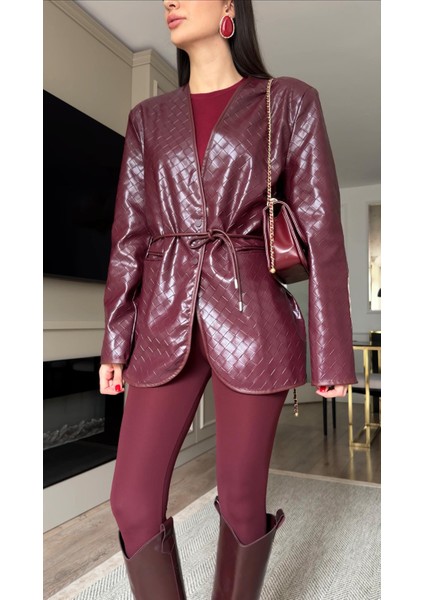 Bttg Bordo Deri Ceket fırsatları