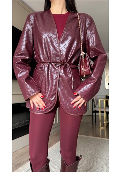 Bttg Bordo Deri Ceket indirimleri