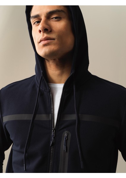 Erkek Lacivert Regular Fit Sweatmont