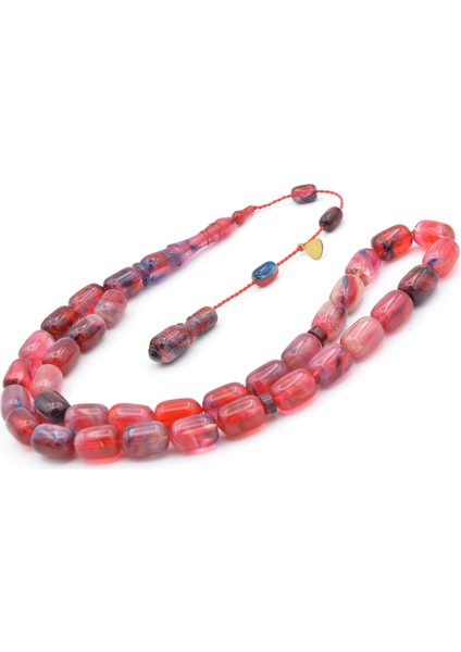 Hakan Turan Imzalı Kapsül Kesim Mavi Pembe Sıkma Kehribar Tesbih modelleri