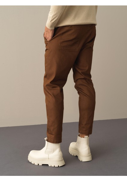 Erkek Camel Regular Fit Pantolon