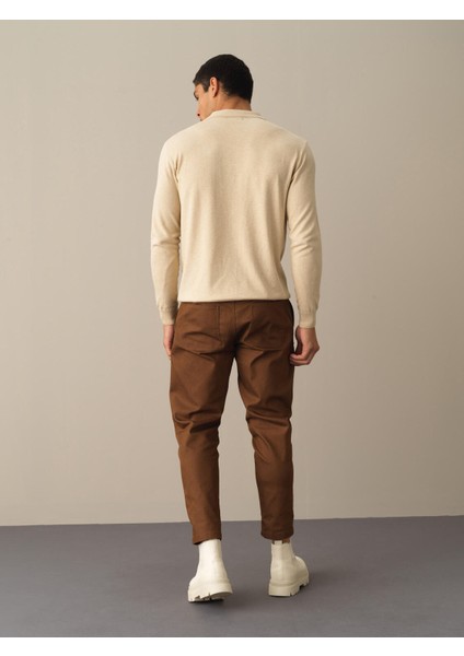 Erkek Camel Regular Fit Pantolon