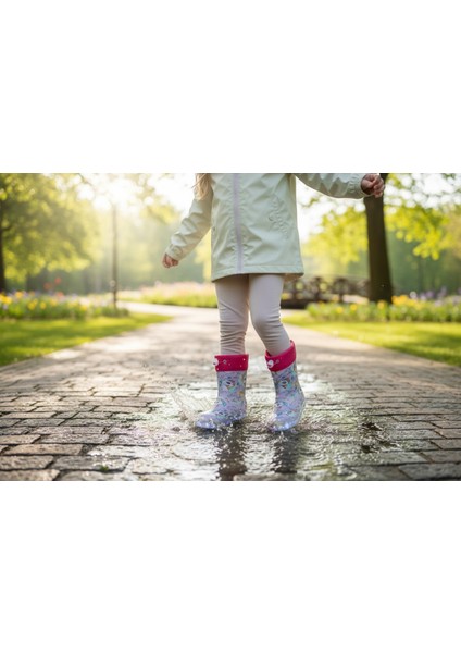 Muhdamad Unicorn Su Geçirmez Kız Çocuk Yağmur Çizmesi fırsatları