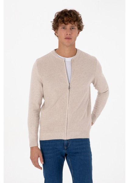 Erkek Taş Melanj Hırka (Triko) 50313721-VR225