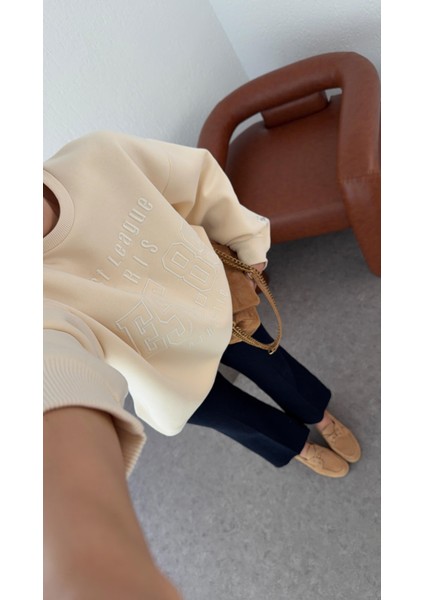 Nakışlı Şardonlu Sarı Sweat fırsatları