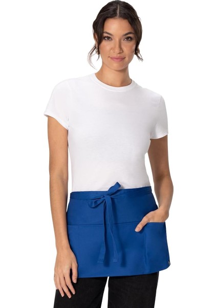 Cafe Barista Kuaför Barmen Çiçekçi Belden Yarım Duck Keten Mutfak Önlük Siyah