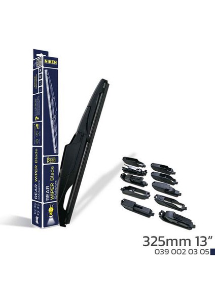 Zengezur Niken 325MM 13 10 Aparatli Arka Silecek Süpürgesi