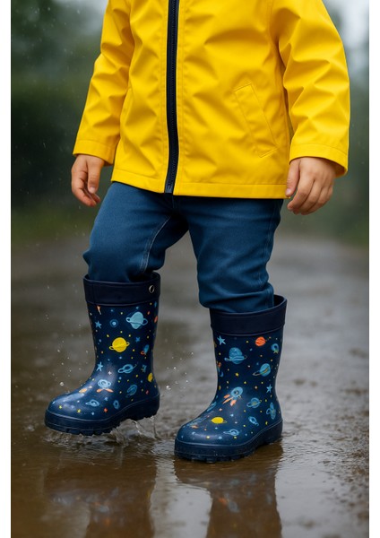 Muhdamad Çocuk Bot Kar Botu Yağmur ve Kar Geçirmez Kürklü Bot