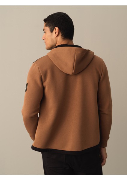 Erkek Camel Regular Fit Sweatmont
