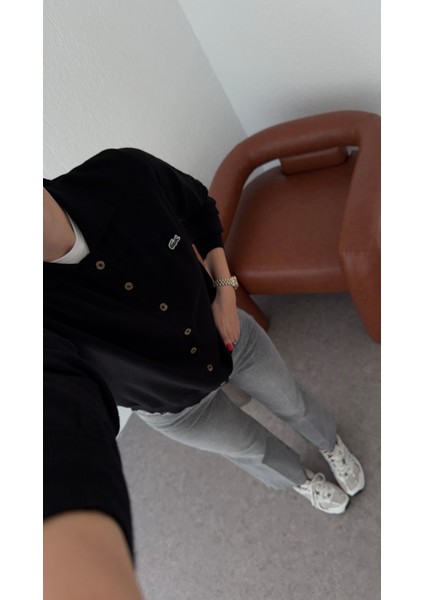 Polo Yaka Siyah Hırka modelleri