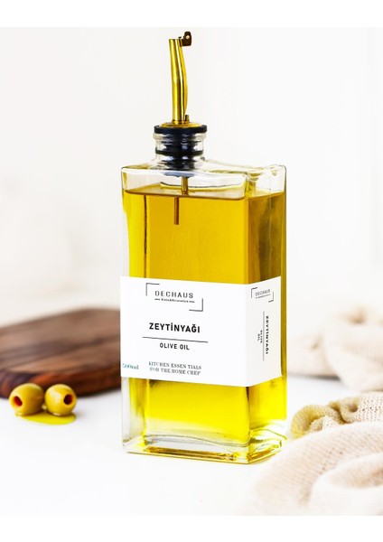 Cam Yağdanlık 500 ml – Sızdırmaz Tıpalı Kapak, Mutfak Yağdanlık, Etiketli Zeytinyağı ve Sirke Şişesi fiyatları