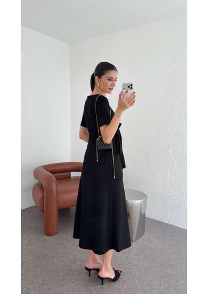 Fiyonklu Siyah Modal Elbise fiyatları