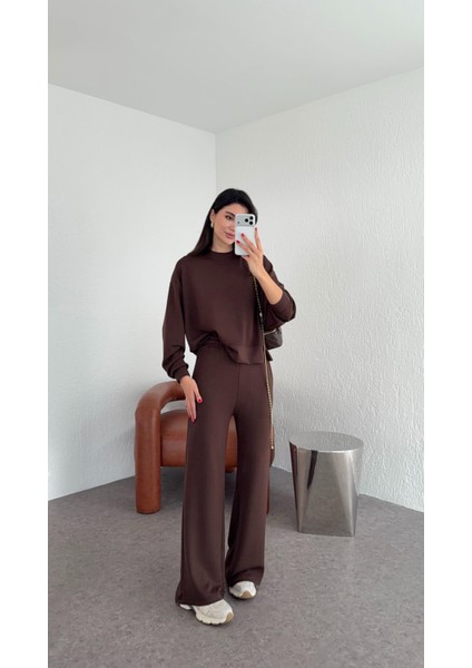 Kahverengi Modal Kumaş Takım