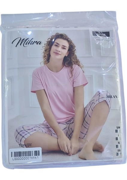 Milan Kaprili Kısa Kollu Pijama Takımı