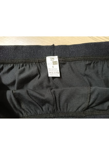 Gold Penye Kumaş Likralı Erkek Boxer - Lacivert - Small - 3lü