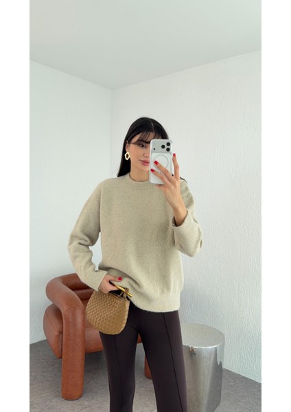 Bisiklet Yaka Taş Kazak