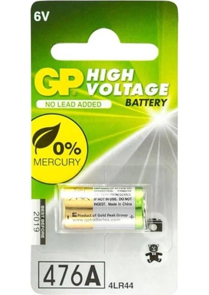 476A 6 Volt Alkalin Pil (4LR44)