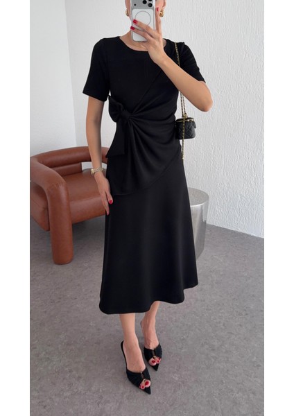 Fiyonklu Siyah Modal Elbise indirimleri