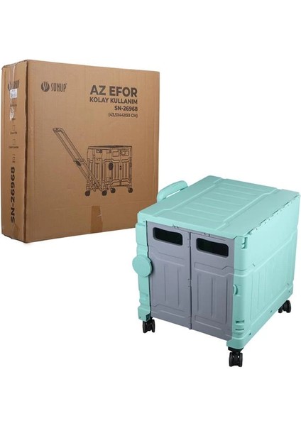 SN-26968 Katlanabilir Market Pazar Kamp Tekerlekli Alışveriş Arabası 60KG Kapasiteli indirimleri